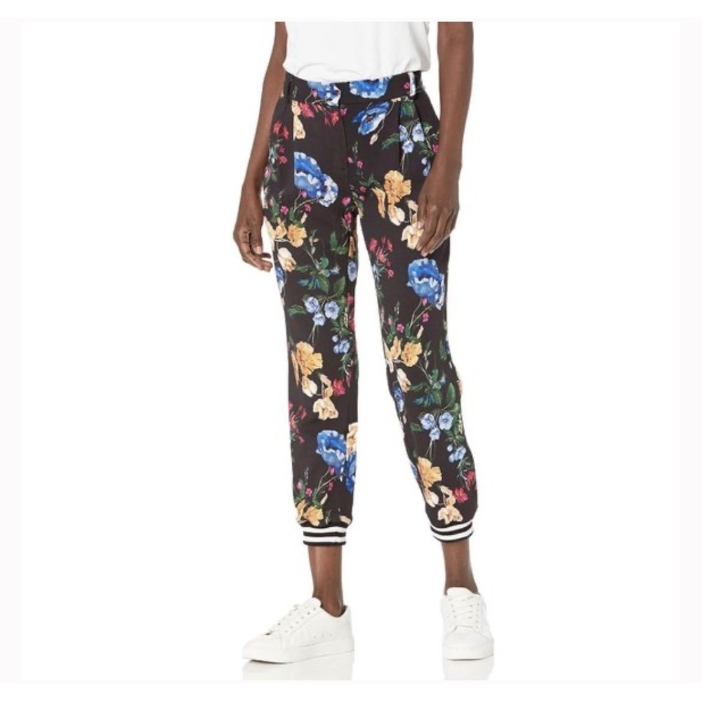 Parker Women's Sotero Floral‎ Print Jogger Ankle Pants size 8 Athleisure Casual